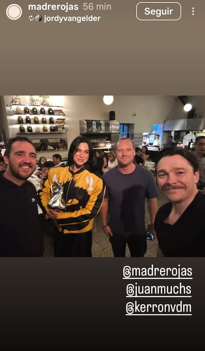 Dua Lipa eligió una parrilla de Villa Crespo para su primera noche en Buenos Aires