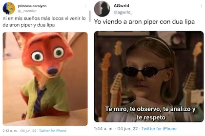 Dua Lipa fue vista junto a Arón Piper y estallaron los memes