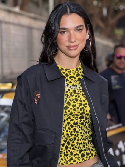 Dua Lipa se llevó todas las miradas en Mónaco (Foto: @F1)
