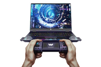 DualPlay, la notebook gamer de Acer que tiene controles escondidos en el chasis