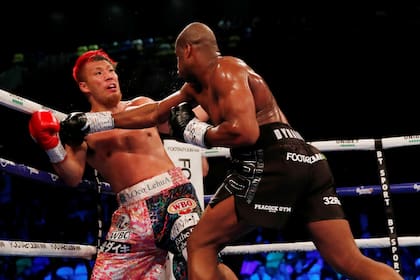 Dubois conecta la mano de KO: Fujimoto al piso