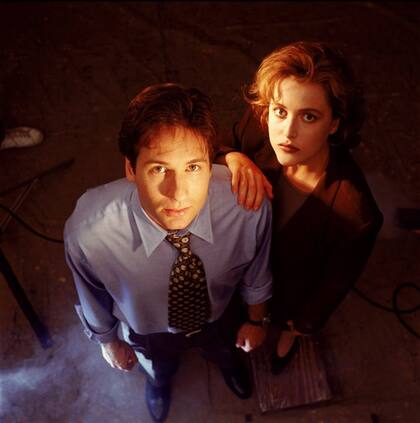 Duchovny y Anderson en 1993