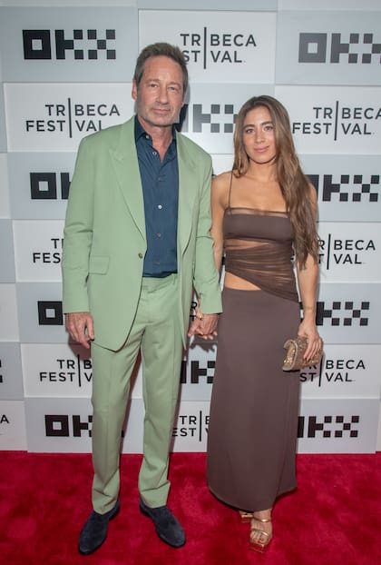 Duchovny y Pendleberry, en el festival de Tribeca de 2023