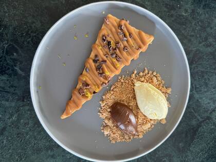 Dulce de leche tres texturas.