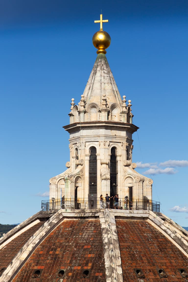 El Campanario de Giotto desde el mirador de la cúpula del Duomo.