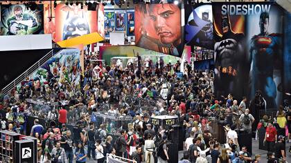 Durante cuatro días, Comic-Con es una maquinaria 24 horas con stands, lanzamientos, actividades, concursos, regalos y charlas