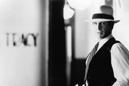 Durante el rodaje de Dick Tracy