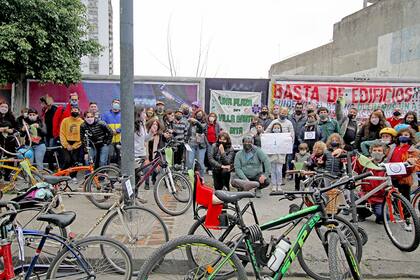 Durante la bicicleteada
