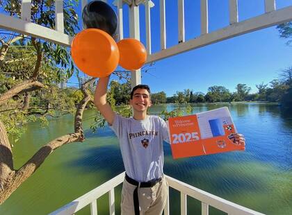 Durante la cuarentena, Ian Fridman se decidió a iniciar el proceso de aplicación y hoy estudia en la Universidad de Princeton