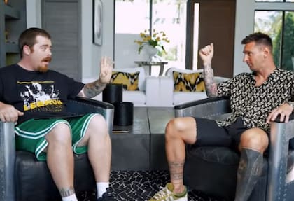 Durante la entrevista con Migue Granados, Leo Messi dio detalles de cómo es un día en su vida estando en Miami (Foto: Captura Olga)