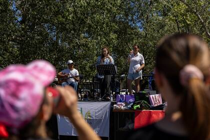 Durante la jornada hubo un despliegue de bandas musicales.