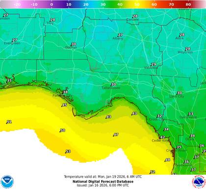 Durante la mezcla de lluvia y nieve del domingo, se espera que la temperatura marque por debajo del punto de congelación