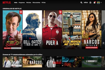 Durante la navegación o en los resultados de una búsqueda por título o género, las películas o series más populares del día estará etiquetadas con la leyenda Top 10