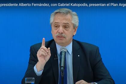 Durante la presentación del plan Argentina Grande, el presidente Alberto Fernández arremetió contra la oposición y el mercado