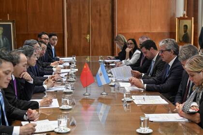 Durante la reunión estuvo el Director Ejecutivo de la Agencia de Recaudación y Control Aduanero (ARCA), Juan Pazo; el secretario de Coordinación de Producción, Pablo Lavigne; el subsecretario de Mercados Agroalimentarios e Inserción Internacional (SAGyP), Agustín Tejeda; la subsecretaria de Comercio Exterior, Carolina Cuenca; el Presidente del Senasa Pablo Cortese; y el subsecretario de Negociaciones Económicas Internacionales de la Cancillería, Roberto Salafia