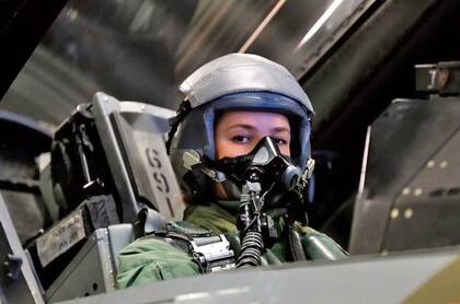 Durante la visita, la princesa visualizó partes del norte de Noruega desde el asiento trasero del avión de combate.