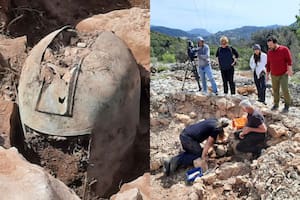 Durante las excavaciones arqueológicas en el sitio "Gomile" en Zakotorac en Peljesec, se encontró otro casco griego - ilirio milenario