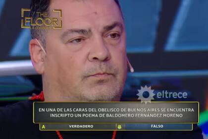 Durante su paso por Los 8 escalones, Fabián ganó $2.650.000 y la llave (Foto: Captura de TV / eltrece)