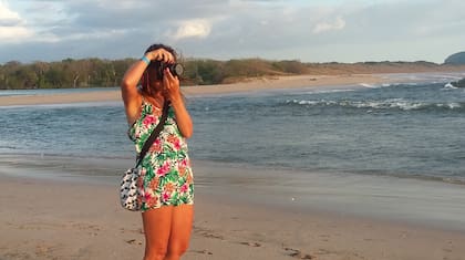 Durante su primer viaje por Costa Rica.