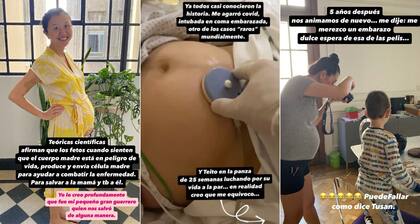 Durante su siguiente embarazo, contrajo coronavirus, por lo que terminó intubada (Foto: Instagram @monpetitglouton)