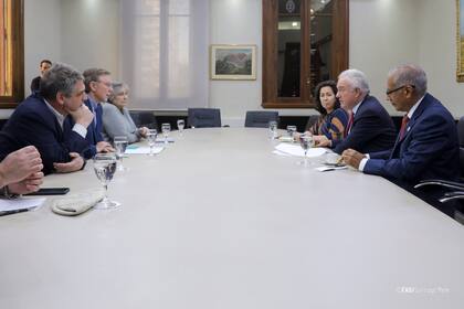 Durante su visita a la Argentina Lubetkin se reunió con el secretario de Agricultura, Juan José Bahillo