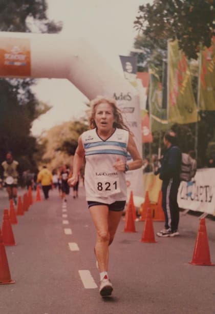 Durante una carrera en Mar del Plata, en el año 2007