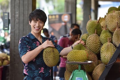 Durian en el mercado