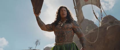 Dwayne Johnson como Maui en Moana
