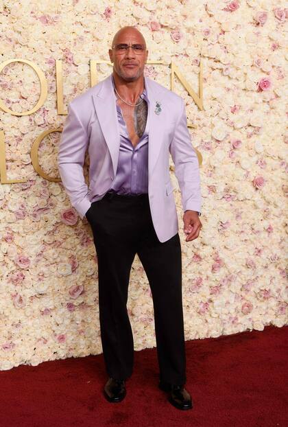 Dwayne "The Rock" Johnson en los premios Globo de Oro