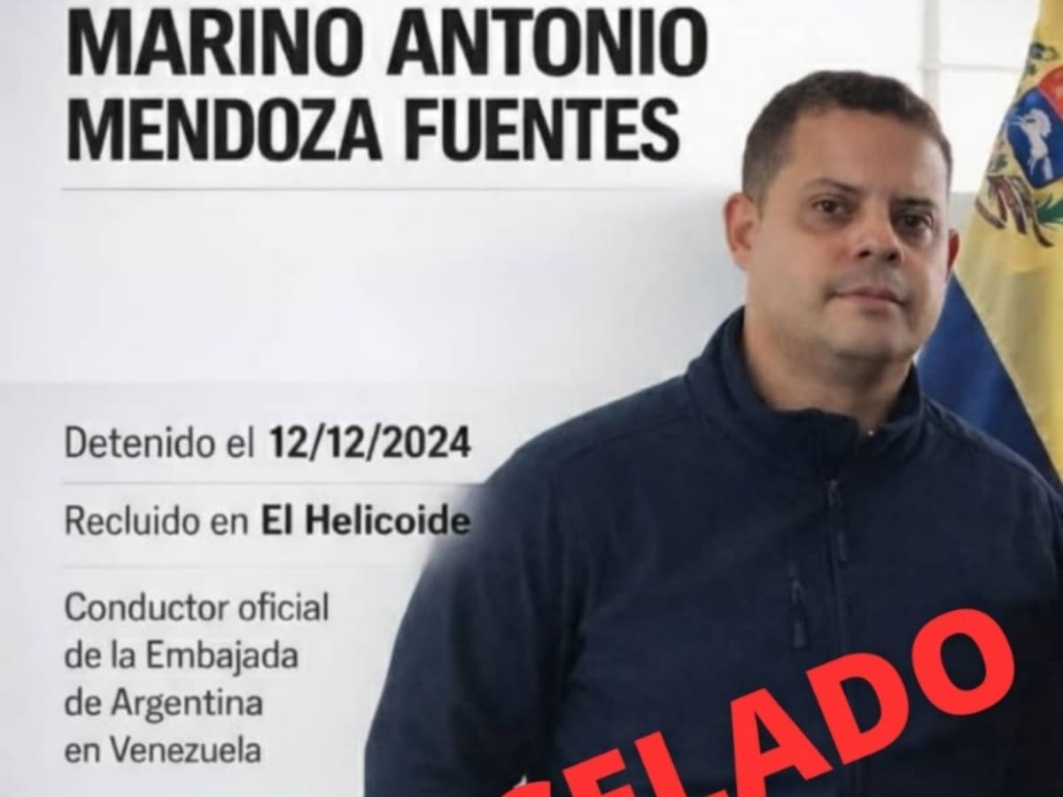 O regime venezuelano libertou Marino Mendoza, motorista da embaixada argentina na Venezuela. O regime venezuelano libertou Marino Mendoza, motorista da embaixada argentina na Venezuela.