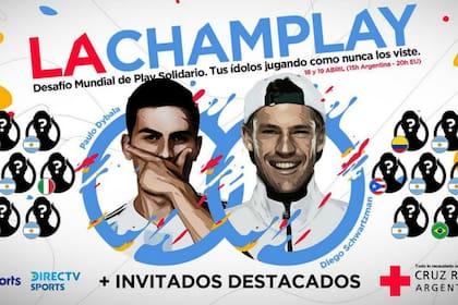 Dybala, Schwartzman y una iniciativa recreativa y solidaria.
