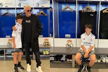 Dylan y Alejandro Sanz recorrieron el club Real Madrid (Foto Instagram @alejandrosanz)