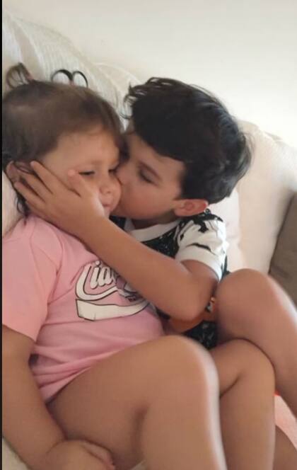 Dylan y Alma, los dos hijos menores de Alejandro Sanz