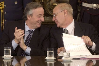 Néstor Kirchner y Roberto Lavagna, en la primera etapa de su gobierno