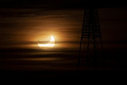 Eclipse en Río Gallegos.