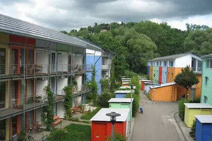 Ecourbanización en el distrito Vauban, en Friburgo (Alemania)