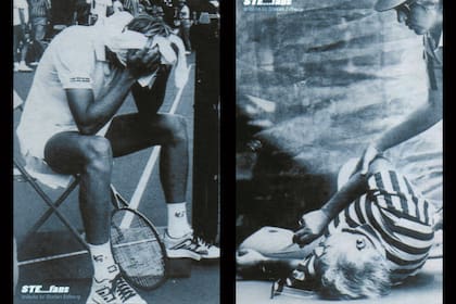 Edberg se lamenta por el golpe accidental que le ocasionó al juez de silla