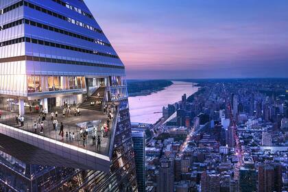 Edge, el nuevo mirador en el piso 100 que se inaugurará el año próximo en Hudson Yards