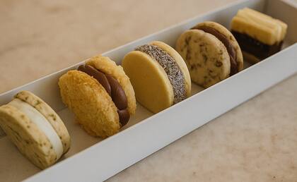 Edición limitada de caja de alfajores artesanales de Corto Maltés