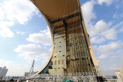 Los pisos del edificio desde adentro