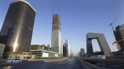 Edificios de vanguardia emblemáticos y en construcción en Pekín en 2016
