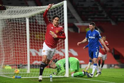 Sinónimo de gol: Edinson Cavani anotó el primer gol para los Red Devils