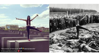 Edita las imágenes con otras del Holocausto