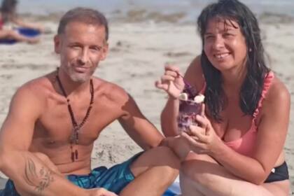 Edith Hermida junto a su nuevo novio en Brasil, unos meses atrás
