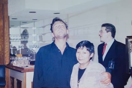 Edith Sánchez junto a Luis Miguel, en 1994