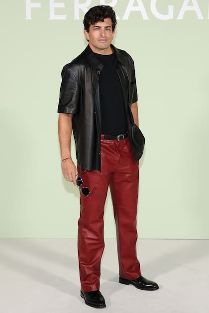Edoardo en la presentación de la colección
primavera-verano 2024 de Ferragamo durante la Semana
de la Moda de Milán.