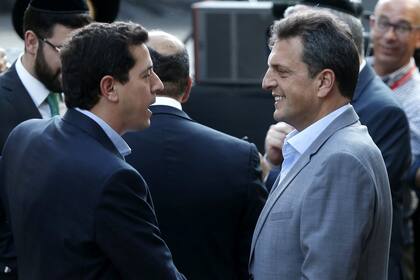 Eduardo "Wado" de Pedro y Sergio Massa compartieron un acto el domingo