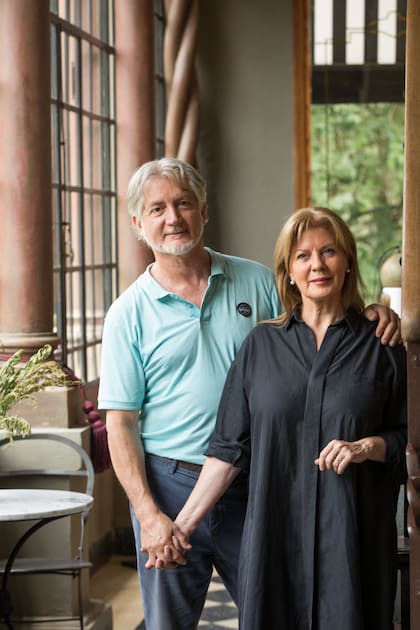 Eduardo Argüello y Claudia González, propietarios y anfitriones en San Leonardo.