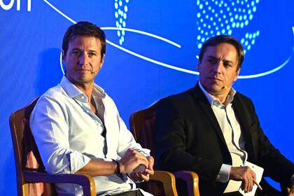 Eduardo Bastitta, CEO de +Colonia, fue el responsable arriba del escenario de dar la visión en nombre del empresariado argentino.