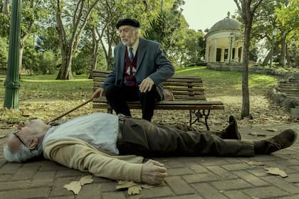 Eduardo Blanco y Luis Brandoni en una escena de la película Parque Lezama